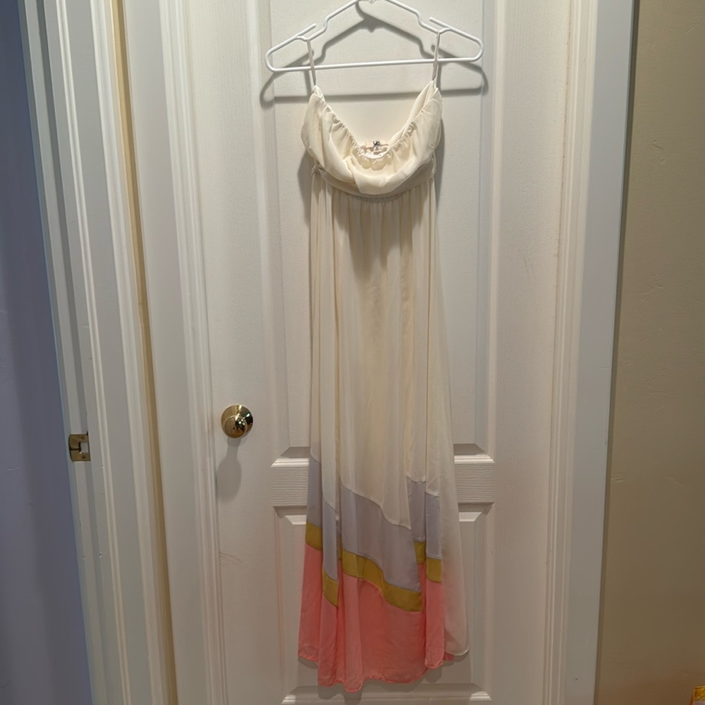 Multi color fun sleeveless summer dress